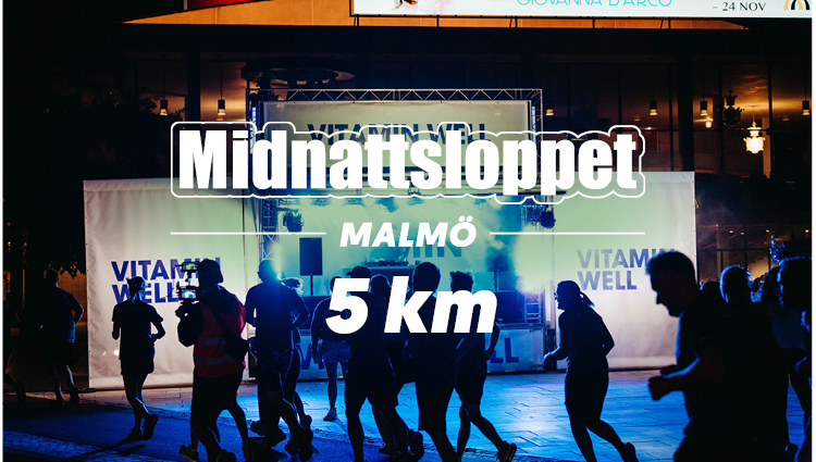 Midnattsloppet Malmö musikstation Vitamin Well med löpare