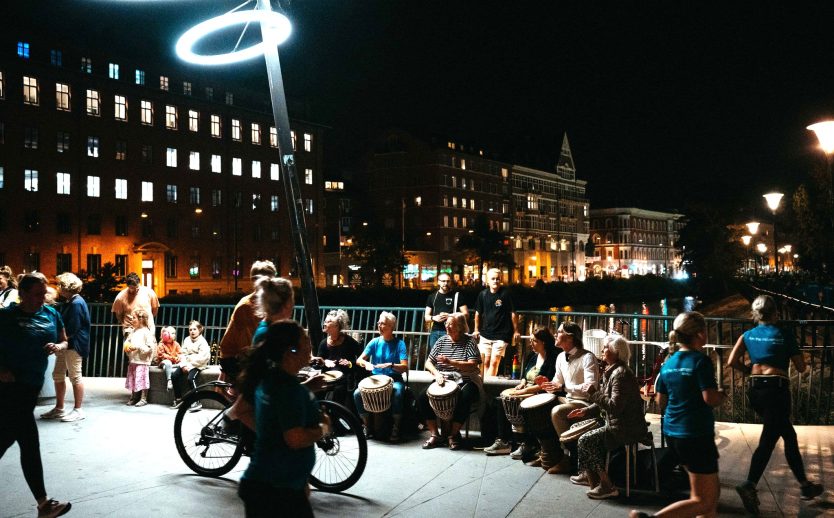 Banaktivitet under Midnattsloppet Malmö