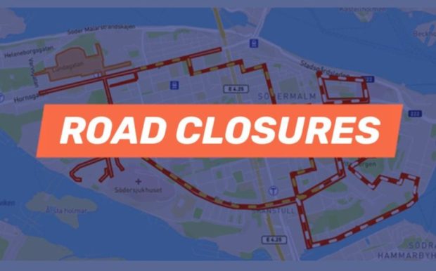 Avspärrningar eng Stockholm