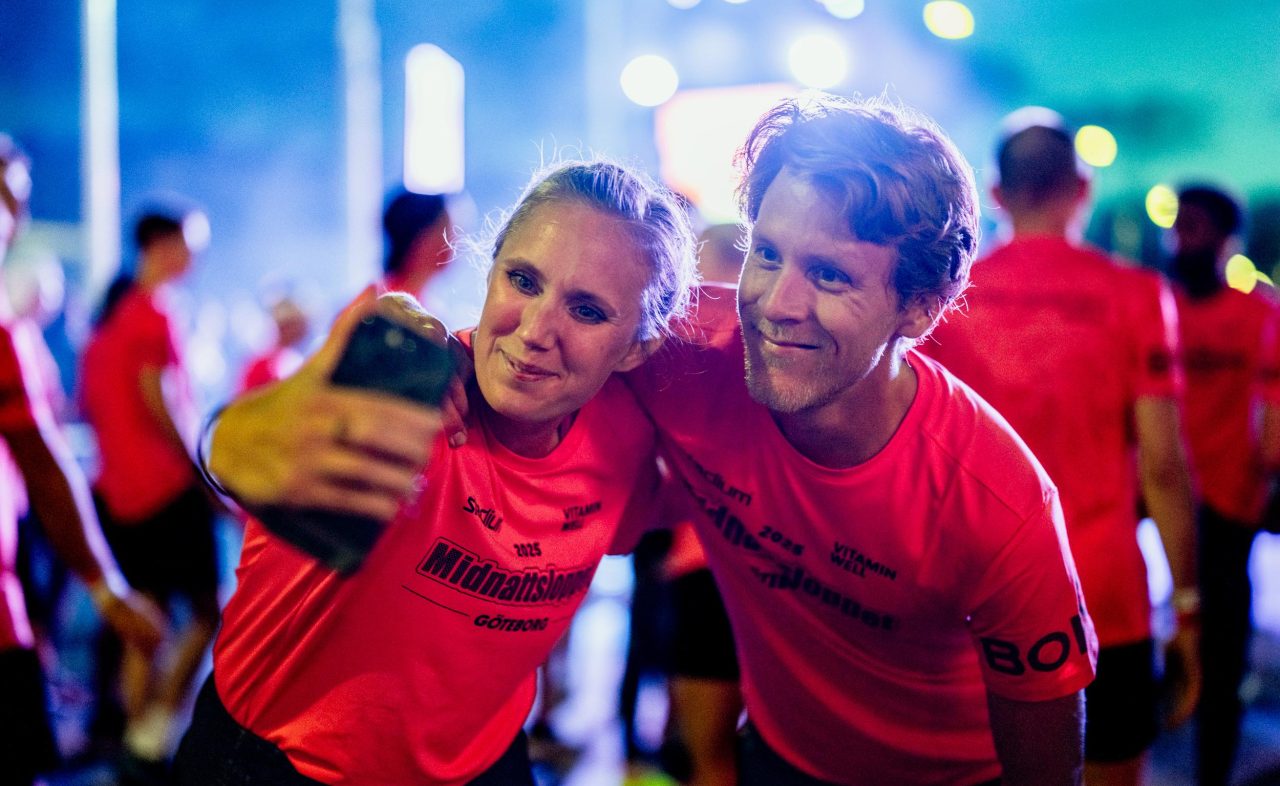 Selfie innan Midnattsloppet Göteborg
