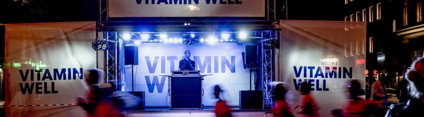 Vitamin Well banaktivitet Avenyn Midnattsloppet