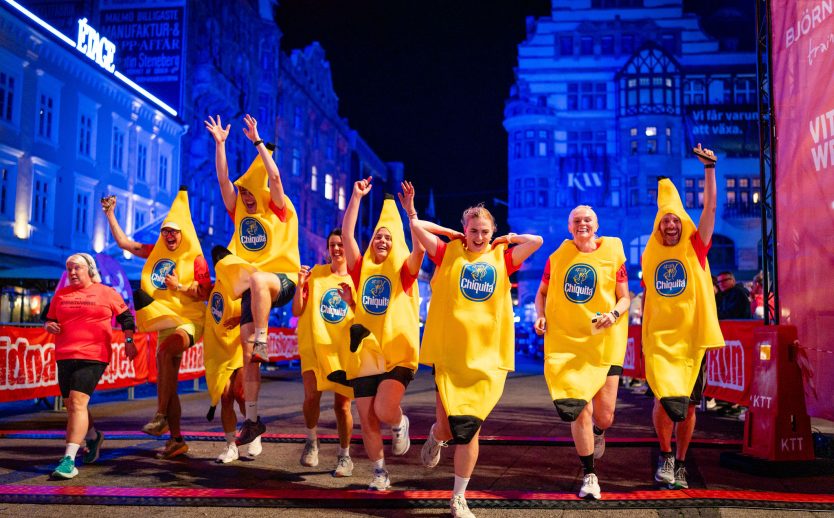 malmö målet 2025 bananer chiquita maskerad glada