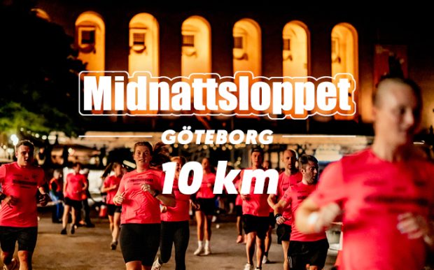 Löpare under Midnattsloppet Göteborg Kungsportsplatsen