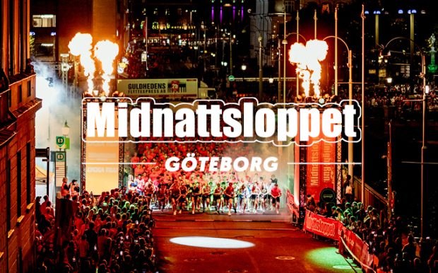 Puffbild första sidan från starten Midnattsloppet Göteborg