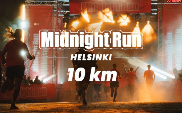Löpare påväg mot mål i Helsingfors