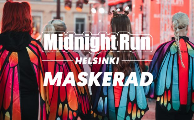 Maskeradutklädnad i löplopp Midnight run Helsingfors