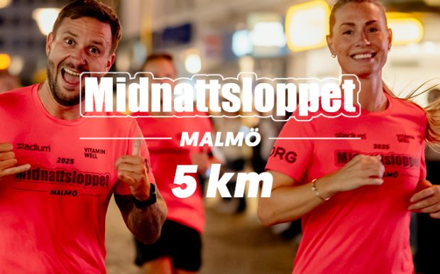 Glada löpare i Midnattsloppet Malmö 2025