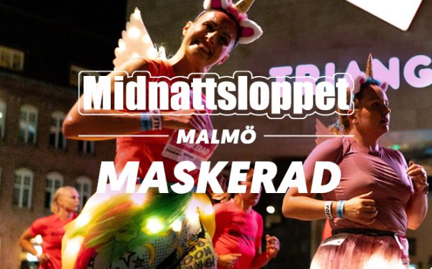 Utklädd löpare i Midnattsloppet Malmö