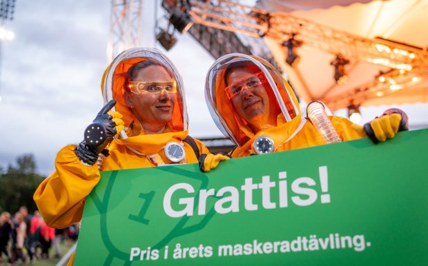 Vinnare i maskeradklassen i samband med Midnattsloppet Stockholm Nordens roligaste löplopp