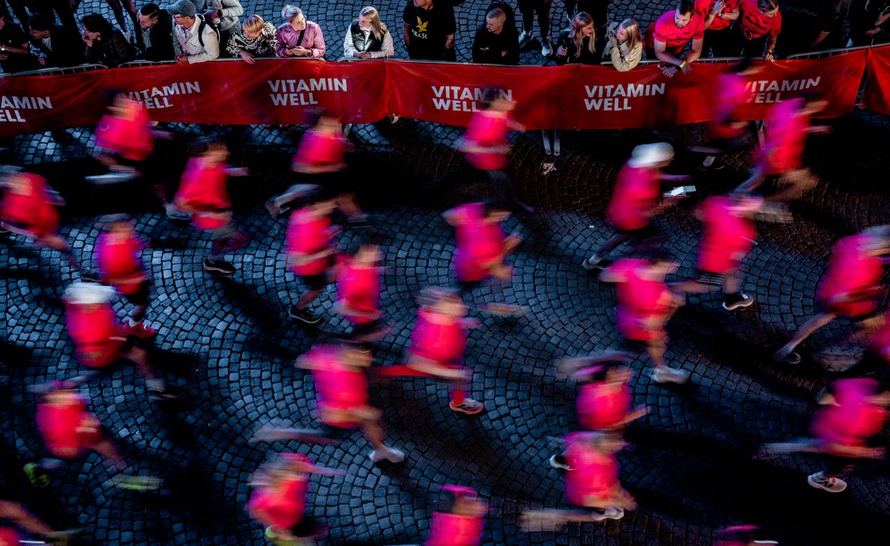 Midnattsloppet Malmö bild från ovan
