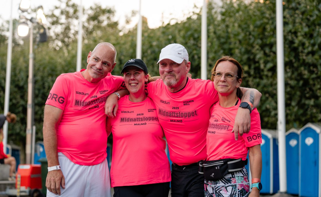 Bilda ett lag med 4 löpare i Midnattsloppet Malmö