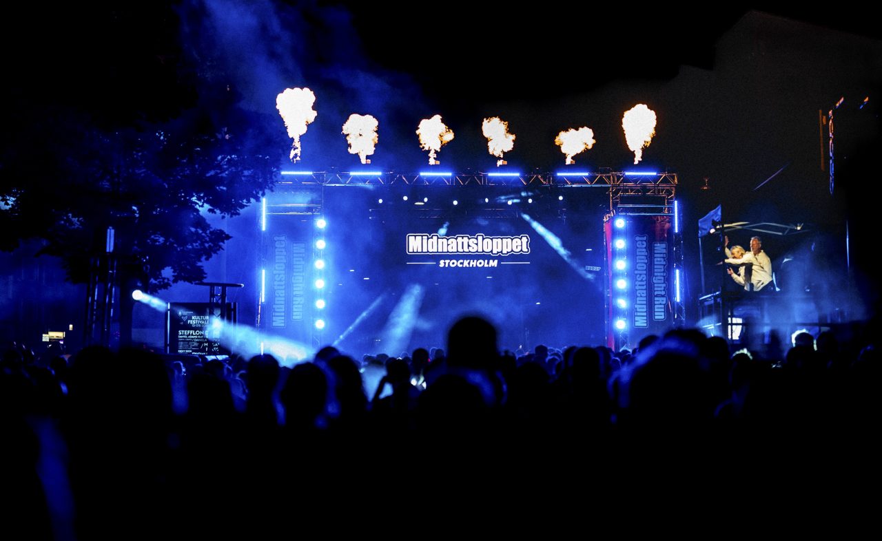 Startbild från Midnattsloppet Stockholm