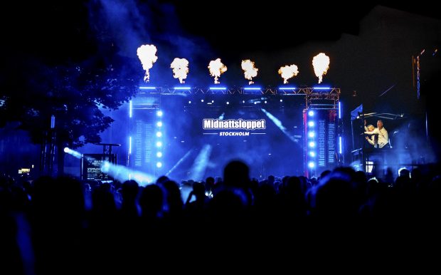 Startbild från Midnattsloppet Stockholm