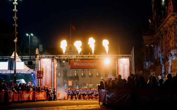 Starten av Midnattsloppet Malmö 2026