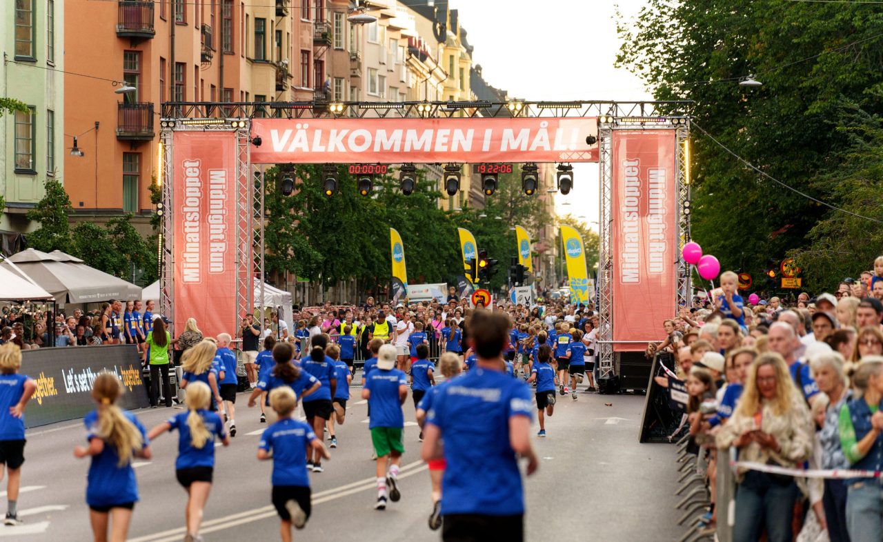 Målgång Lilla Midnattsloppet