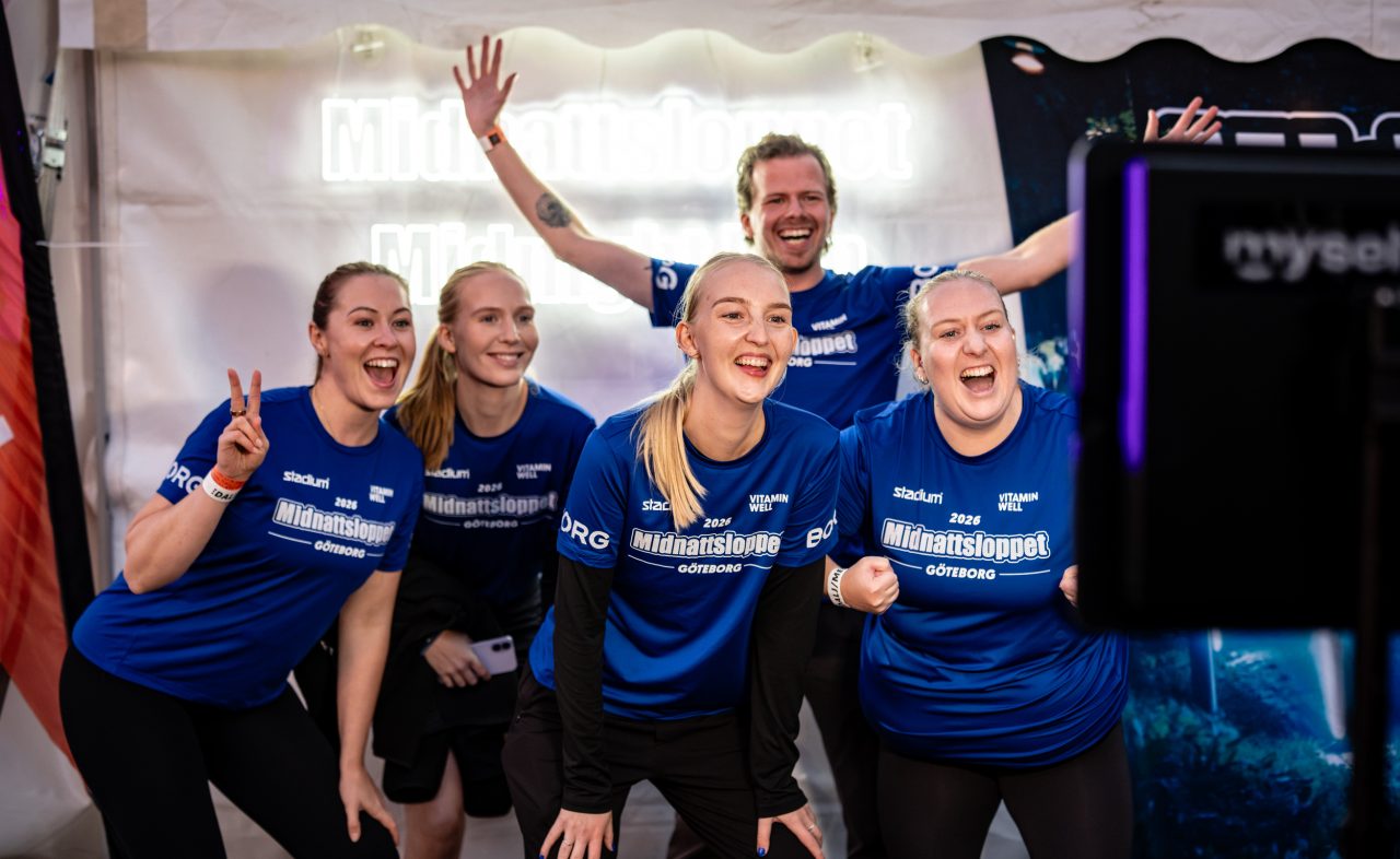 Selfie innan loppet